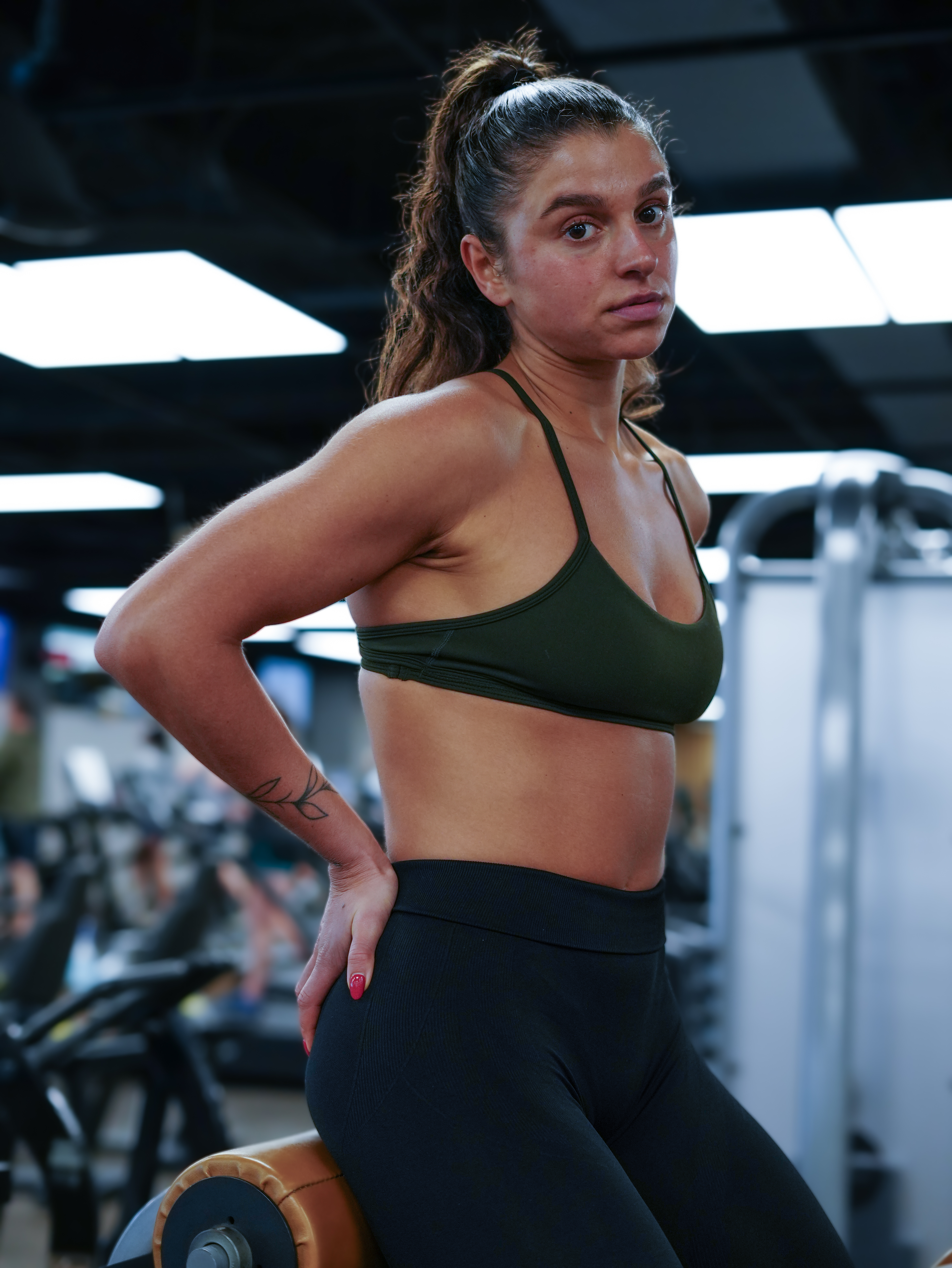 Athlete portrait in gym